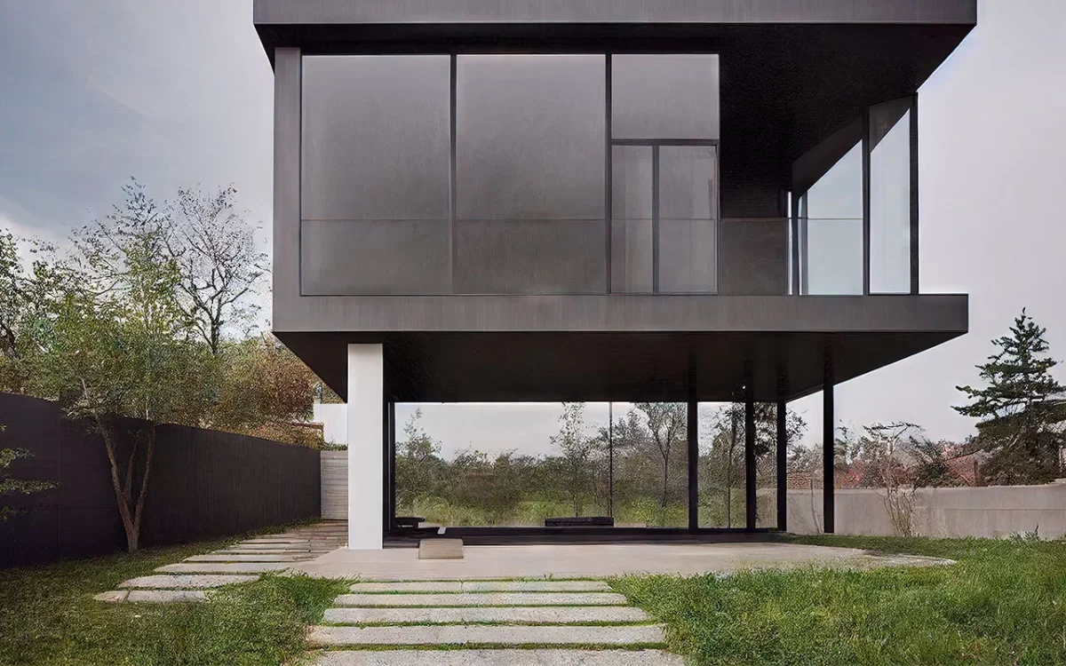 vidrio-negro-crisvisa-original-cozy-house-exterior-country-house-with-paths-and-lawns