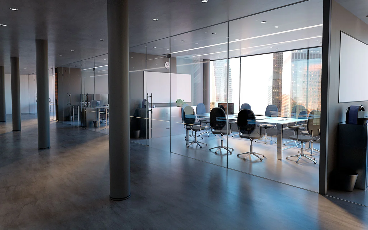 crisvisa-extraclaro-glass-office-room-wall-mockup-3d-rendering crisvisa-extraclaro-glass-office-room-wall-mockup-3d-rendering