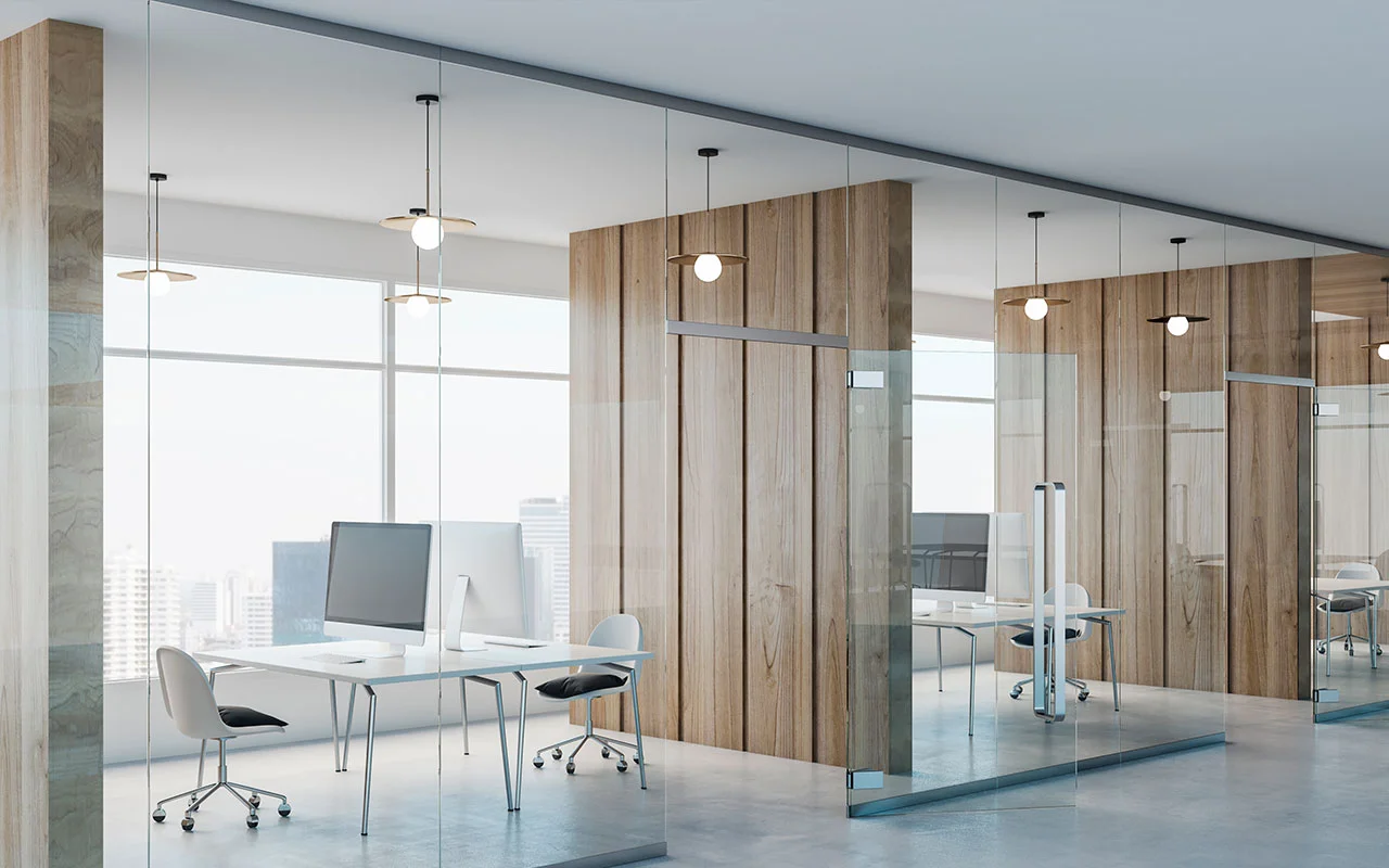 crisvisa-extraclaro-side-view-on-modern-spacious-coworking-office-with-wooden-wall-partitions-modern crisvisa-extraclaro-side-view-on-modern-spacious-coworking-office-with-wooden-wall-partitions-modern